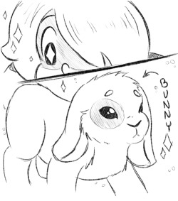 Windyarts-Cloud:  Day 105: Bunny Cuddlingi Feel Like Amethyst Would Be Curious Of