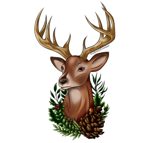 Lets try an alive deer for now, compared to my last art lol*~Redbubble~**~My own website~*