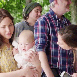 jennifirlaurence: Jennifer Lawrence and her nephew, Theo Lawrence behind the scenes filming the epil