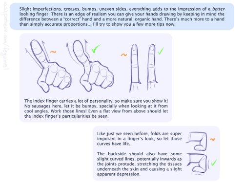 mugis-pie:  My first shot at creating a sort of tutorial/guide, telling how I do things. On this initial chapter we’re going over the handy matter of Hands.Not meaning to be an encyclopedic explanation, only showing my own methods and self-taught clues.