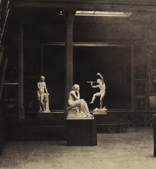 les-sources-du-nil:Gustave Le Gray (1820-1884)Statues at the Paris Salon of 1852
