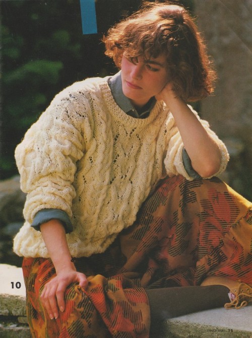 diabeticlesbian: Fancy That October 1986 (48557) - Cable Sweater