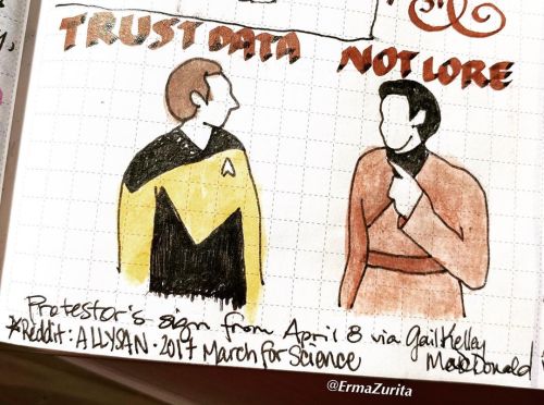 Trust Data, Not LoreReddit user: Allyson at the 2017 March for Science#bujo #bulletjournal #planner 