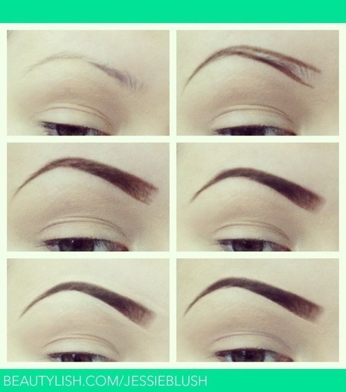 curvecreation:  Pics that helped me learn to shape my eyebrows. Posting as requested