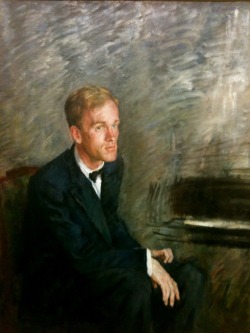 Ketevan Magalashvili (Georgian, 1894-1973), Portrait of the Pianist Sviatoslav Richter, 1961.