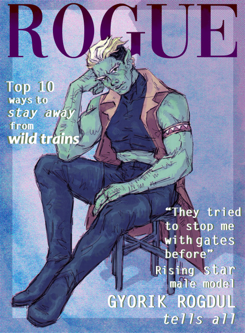York On The Cover Of "Rogue" Magazine I Started Directly After The Second Season Premiered And It Was