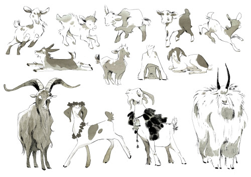 cranesketch:Goats!