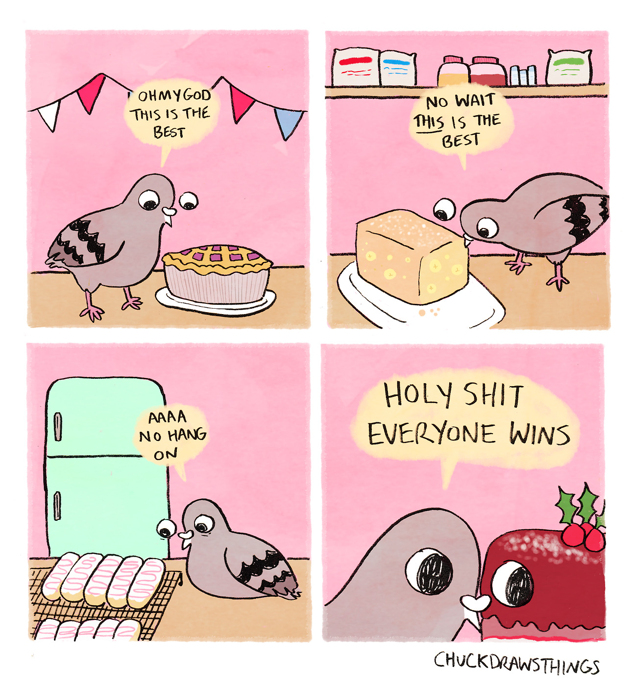 chuckdrawsthings:great british bird off   this is the loveliest thing I’ve seen