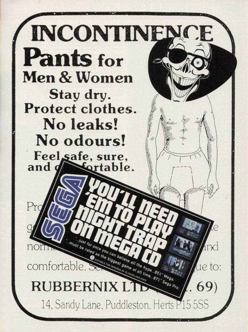 “Night Trap” [UK(?)]
• Uploaded by Retro Gaming Australia, via videogameads
• Hey everybody! Halloween is this week, so I’m gonna post some ads for some spooky video games! Gonna kick things off with this untelling ad for the controversial game,...