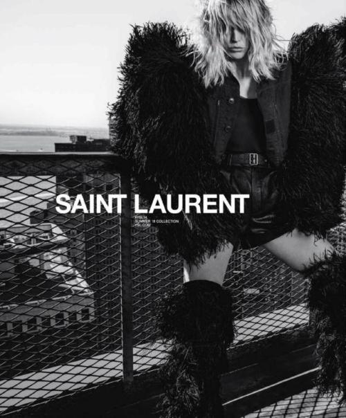lelaid:Raquel Zimmermann by Inez &amp; Vinoodh for Saint Laurent S/S 2018