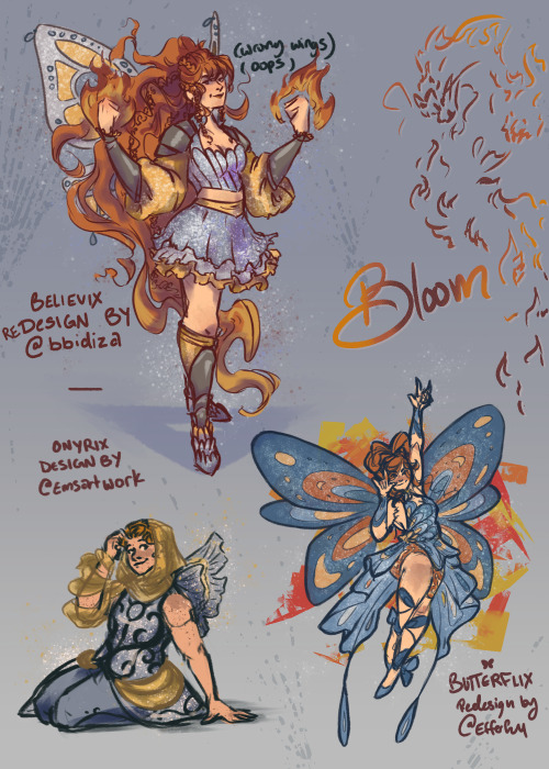 efferful:I’m really upset about the new Winx so to not think about it, have some fan Blooms! I hella