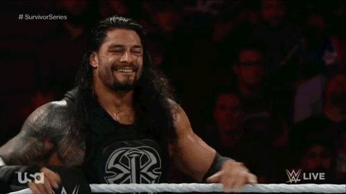 Roman Reigns: The happiest clapper (by @WrasslorMonkey)