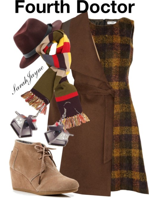 Fourth Doctor inspired look by sarahjayne-loves-fashion featuring a plaid dress