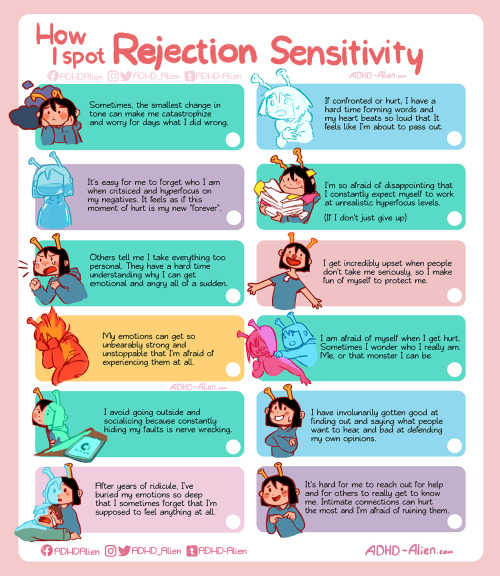 adhd-alien:Part 3 of the Rejection sensitivity series!There is a lot to consider when exploring why 