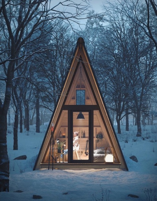 Good wood - a simple A-frame is all it takes to create a beautiful little escape pod. Introducing th