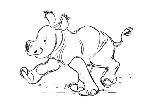 it’s World Rhino Day! The calves remind me of my bulldogs when running, tank puppies :) 