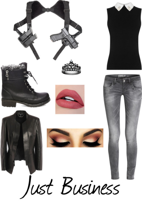 Just Business By Sweettime9 Featuring Skinny Leg Jeans