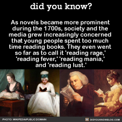 did-you-kno:  As novels became more prominent