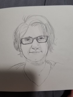 trashfirefallon:Grandma asked me to draw her and I can’t refuse that.  She’s the best person I know, down to getting into a fist fight with her sister at her father’s funeral, to getting a tattoo when she was 48 and drunk as hell.