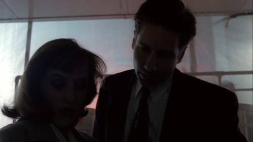 Mulder and Scully in The X-Files ep 1.23 Roland