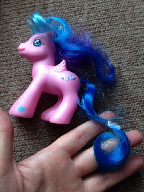 Went in town to do some thrifting. It took 3 stores but I finally found one that had some ponies! I 