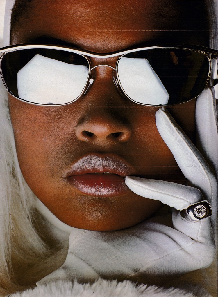 a-state-of-bliss:    Elle French 29Oct 1984 - Karen Alexander by Oliviero Toscani