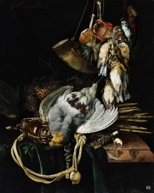 hadrian6:  Still Life with dead game birds. 1675. Willem Van Aelst. Dutch 1627-1683. oil /canvas. http://hadrian6.tumblr.com 