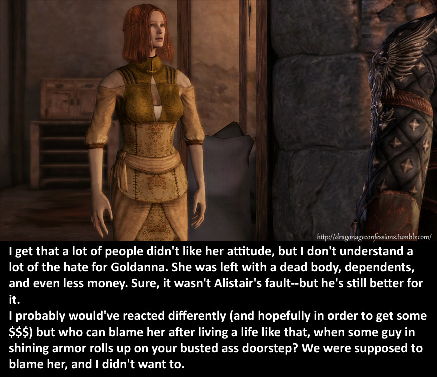 Dragon Age Confessions — Confession: Is it just me, or do the