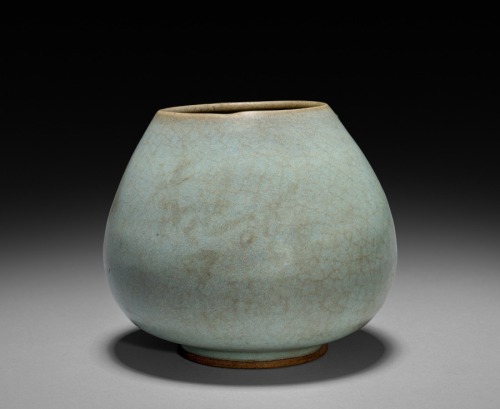 Lotus Bud Jar: Jun ware, 12th-13th Century, Cleveland Museum of Art: Chinese ArtSize: Diameter: 9.8 