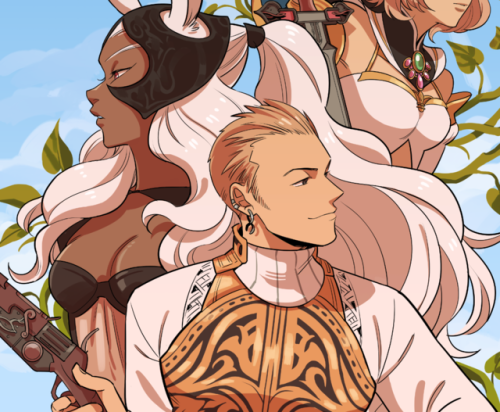 fishuus:i keep forgetting to post my piece for the FF 30th Anniversary fanbook u_u