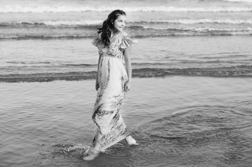 Barbara Palvin poses on the beach during the 73rd Venice Film Festival on August 30, 2016 in Venice,