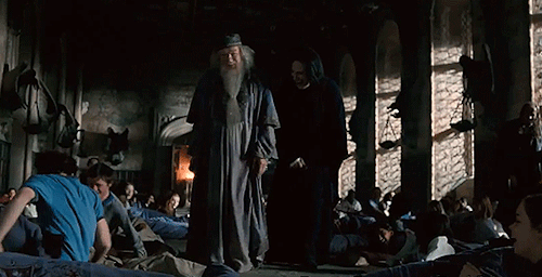likingthistoomuch:batfleckk:“There was one time where Michael Gambon and Alan Rickman - and I think 