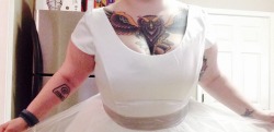 sugar3plum:my wedding dress.
