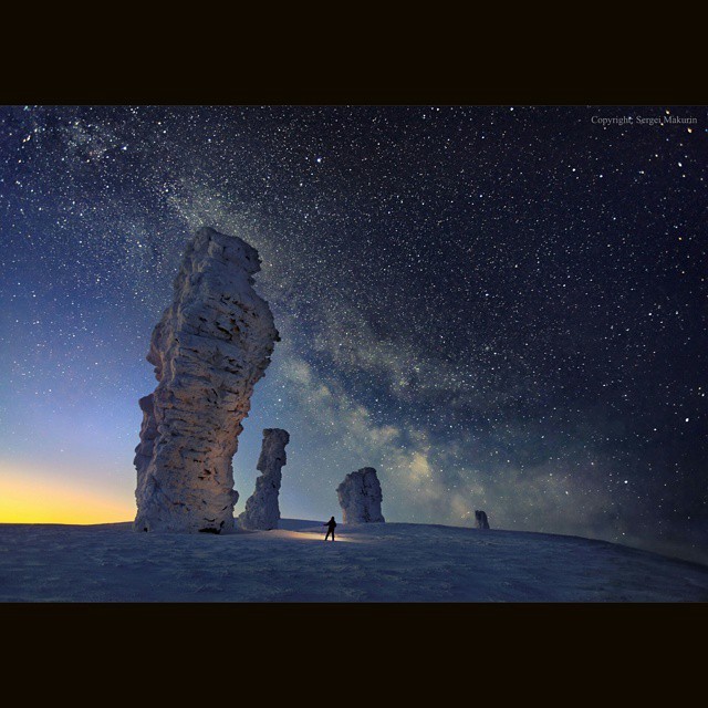 The Milky Way over the Seven Strong Men Rock Formations #nasa #apod #milkyway #galaxy