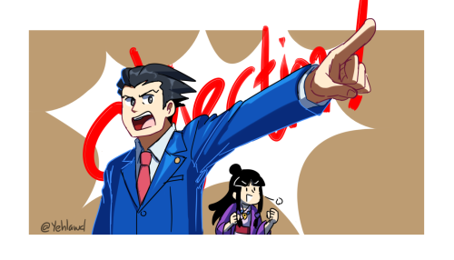 I started playing Ace Attorney since last month and I only finished the first trilogy last week!