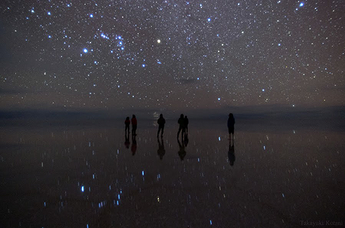 the-wolf-and-moon:  Boliva, Where You Can Walk on the Sky 