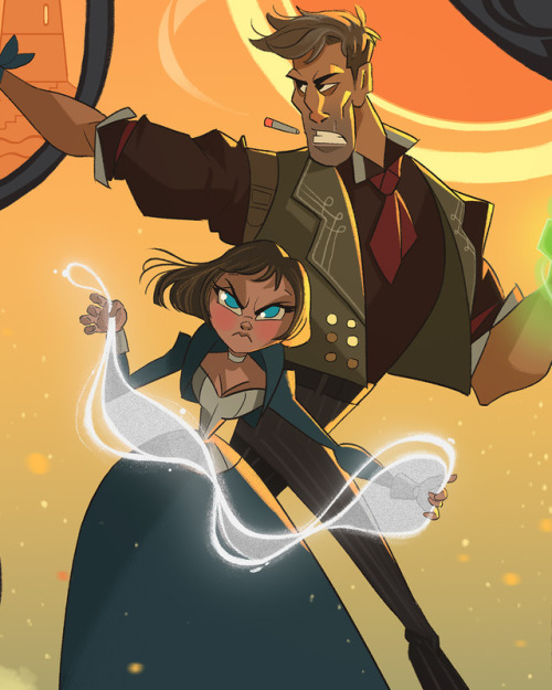 ricoalves: INFINITE #redraw I decided to do a redraw of an old Bioshock Infinite fanart that I made 