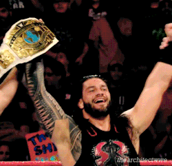 thearchitectwwe:  Roman Reigns + WWE championships 