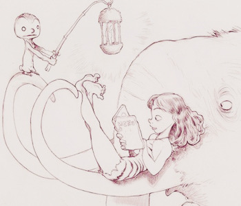 seeyaspacecat:  Chris Sanders: Concept and Storyboard art Lilo and Stitch: Director,