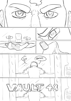 So, it&rsquo;ll be something like this, but colored probably, or at least shaded. I kinda like this format, since it&rsquo;ll end up being something like drama first, comedy second. Otherwise I&rsquo;d probably try and do a four panel thing. I&rsquo;m