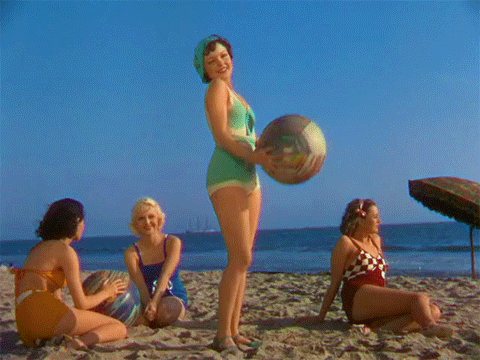 twostriptechnicolor: Technicolor swimwear, 1934.(from Good Morning Eve!)