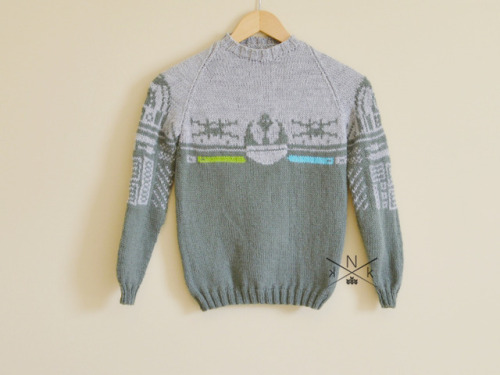 Child’s Rebel Alliance Sweater is done and up on the ol’ Etsy!Want to knit your own? Get the pattern