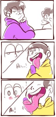 hellocutecumber:Jyushimatsu’s tounge defies