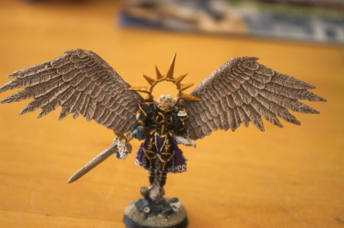 This is one of my earlier models, Saint Celestine from the Adepta Sororitas Army from Warhammer 40K.