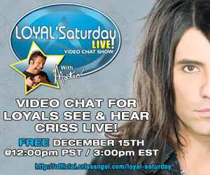 Tune in for Criss Angel&rsquo;s LOYAL'Saturday LIVE today Criss Angel is back with an all-new li