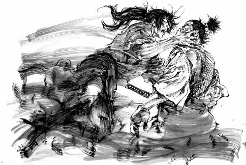 woundeddog:  From Inoue Takehiko’s art book Sumi and Water 