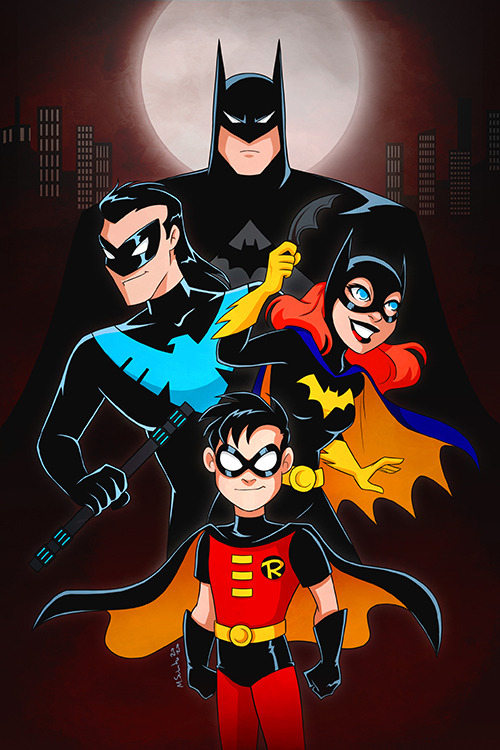 m-sciuto:  BTAS Bat Family Follow me on Instagram @msciuto.arts