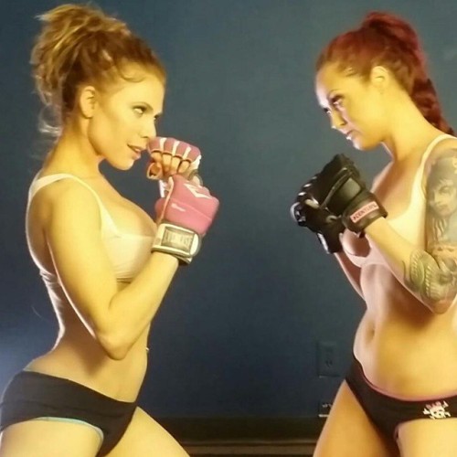 erika-jordan: About to get violent with @melissa_jacobs for #FoxyFighter #MMA #Wrestling #SexySaturd