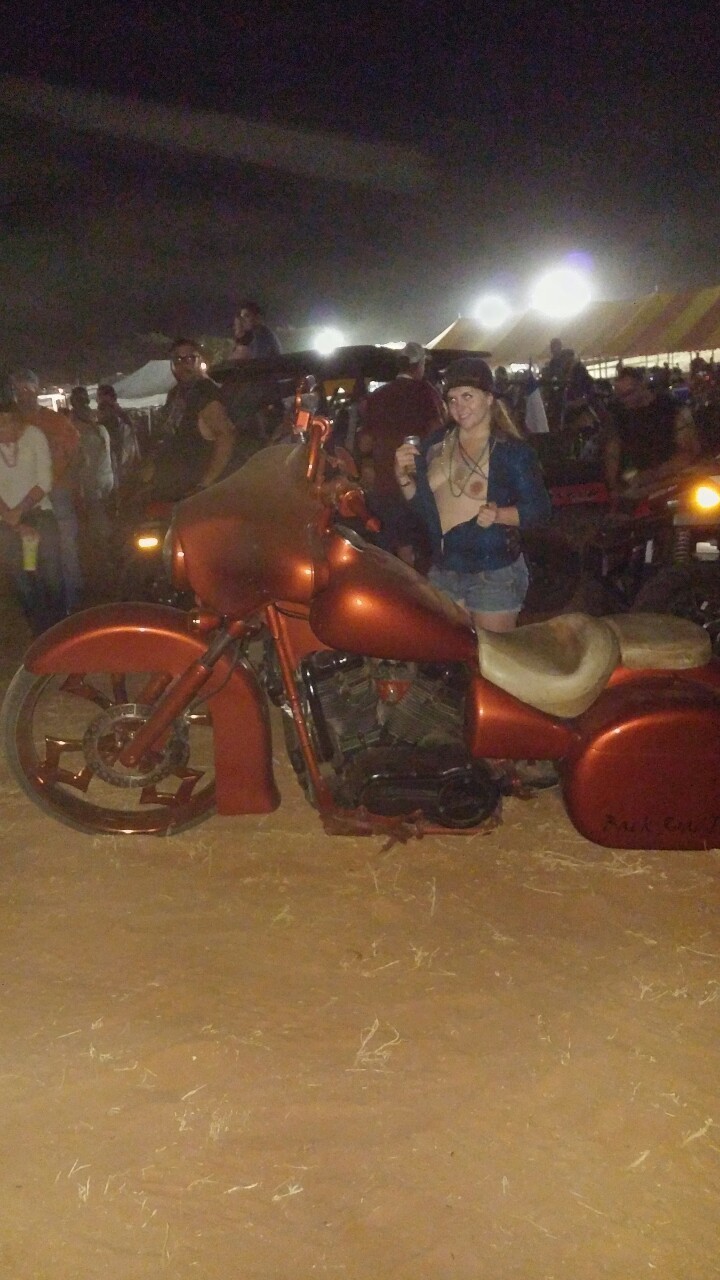 ridefasttakechances:  4B Wild West Biker Rally My wife knows how to make a rally