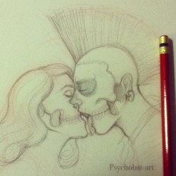 psychobat-art:  The fuck are you doing boy? #sketch#punk#augh#lame